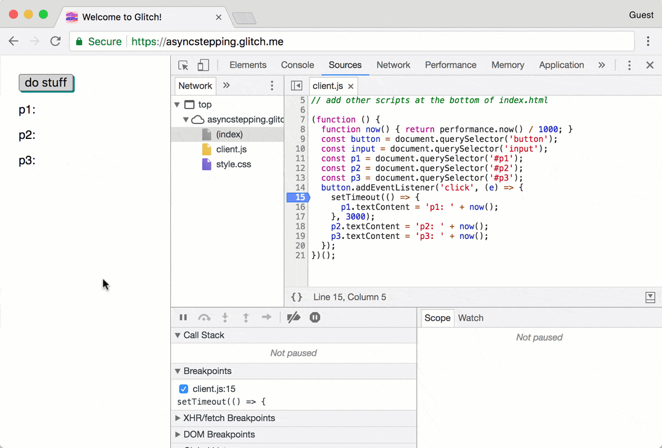 Переход к асинхронному коду в Chrome 63.